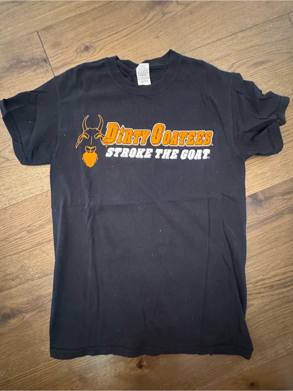 Black Graphic Tee - Stroke The Goat